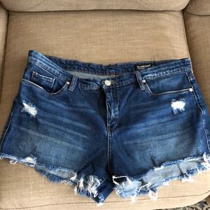 Denim Jean cut off shorts distressed